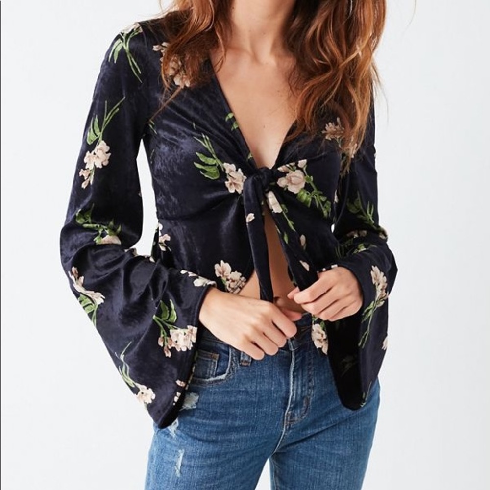 Urban outfitters velvet top